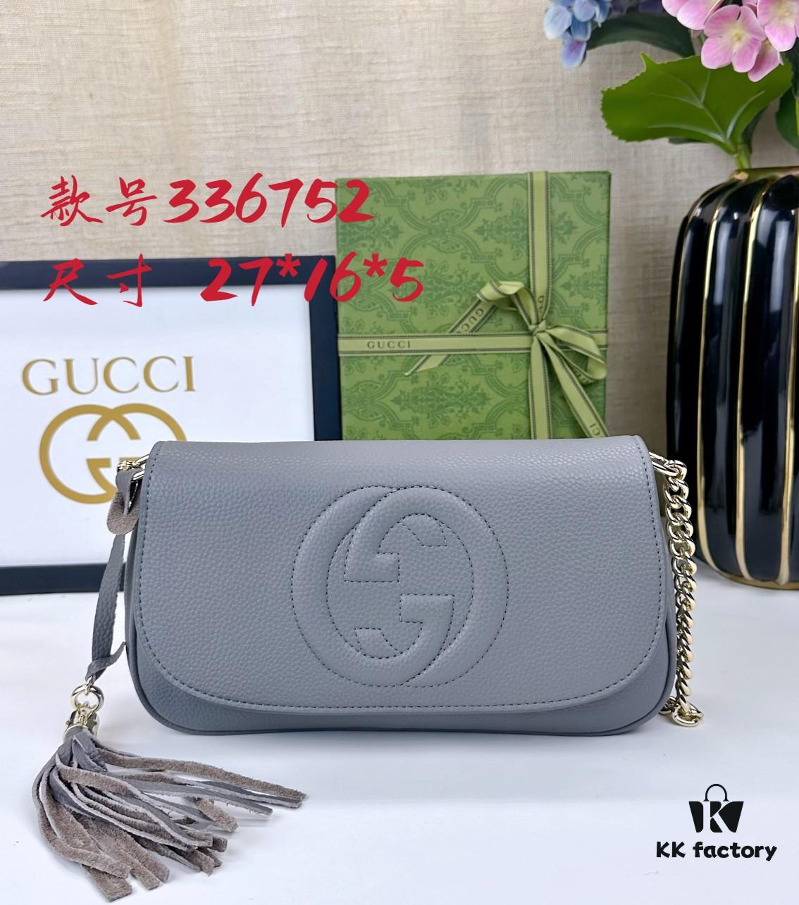 Gucci GG Marmont Bag in Full Leather Dark Gray - Addictively Charming and Must-Have