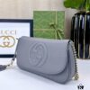 Gucci GG Marmont Bag in Full Leather Dark Gray - Addictively Charming and Must-Have