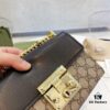 Gucci Square Lock Chain Bag, Gucci Padlock Hybrid Leather Chain Handbag