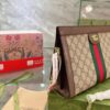 Gucci Ophidia Clamp Bag, Upgraded Version in Full Cowhide Leather