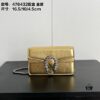 Gucci Dionysus Mini 16.5 Leather Bag - Model 476432 Gold Trim, Size 16.5x10x4.5cm
