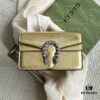 Gucci Dionysus Mini 16.5 Leather Bag - Model 476432 Gold Trim, Size 16.5x10x4.5cm