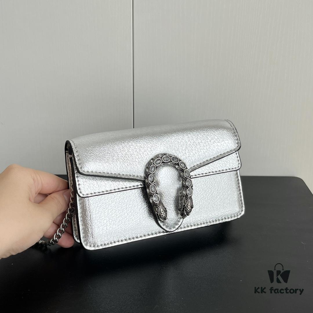 Gucci Dionysus Mini 16.5 Real Photo - Silver Leather