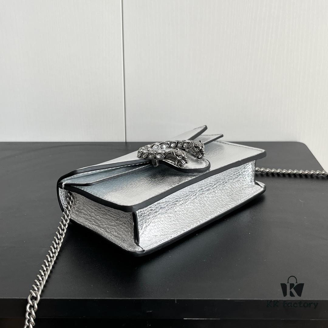 Gucci Dionysus Mini 16.5 Real Photo - Silver Leather