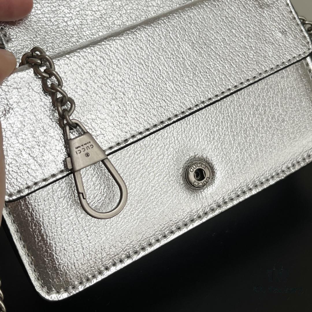Gucci Dionysus Mini 16.5 Real Photo - Silver Leather