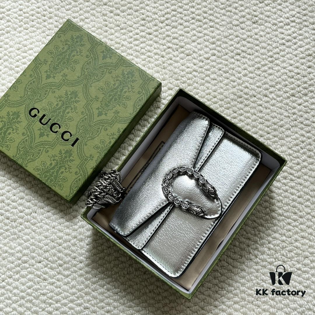 Gucci Dionysus Mini 16.5 Real Photo - Silver Leather