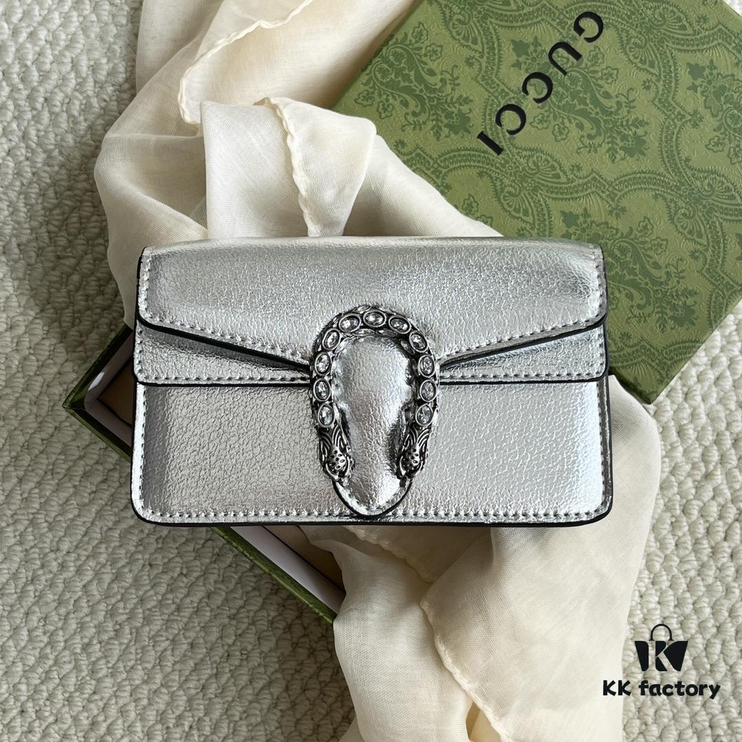 Gucci Dionysus Mini 16.5 Real Photo - Silver Leather