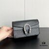 Authentic Gucci Dionysus Mini 16.5 Leather Bag Model 476432 Black - Box Included