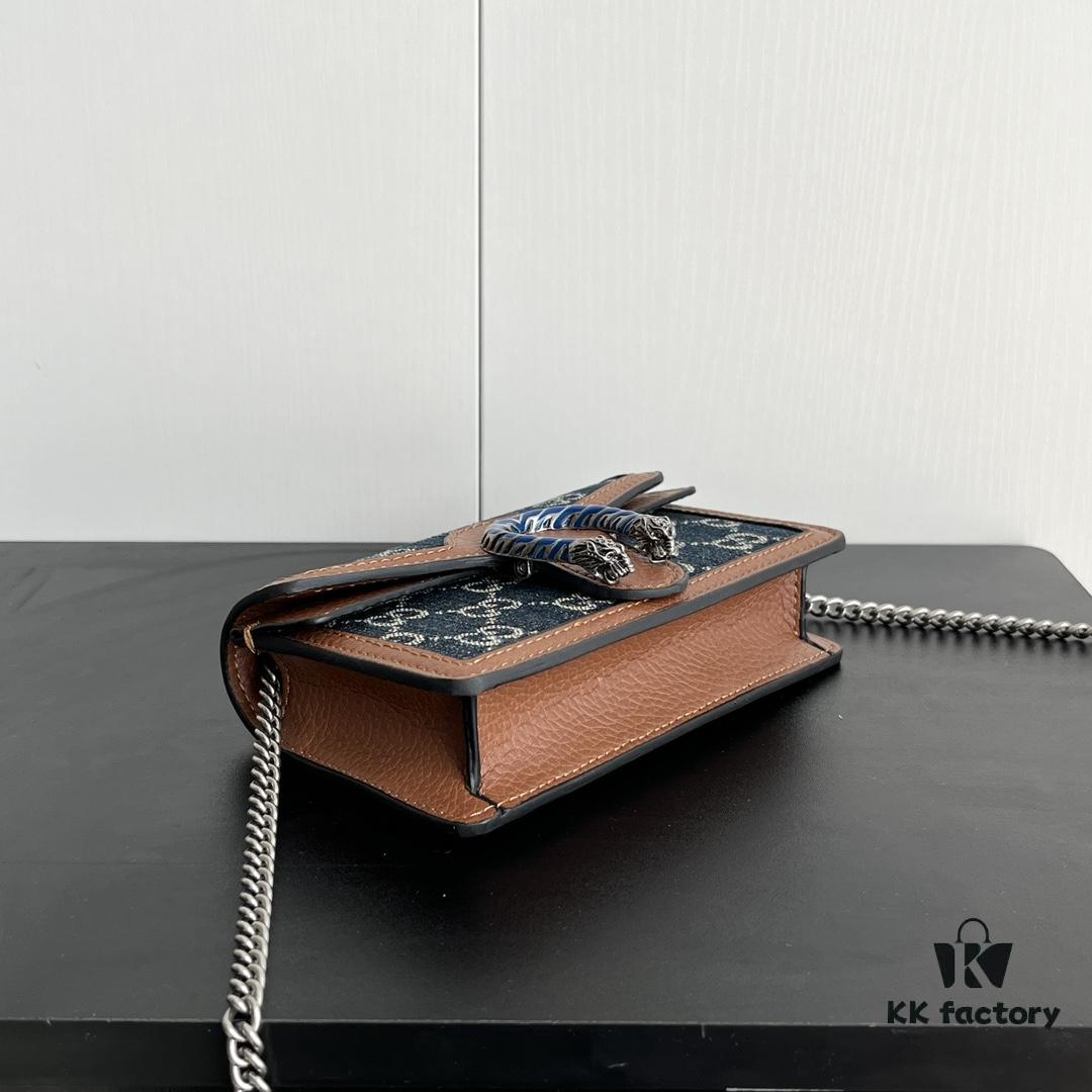 Gucci Dionysus Mini 16.5 Blue Denim Real Photo # with Box