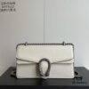 Gucci Dionysus Diamond Buckle Bag - Upgraded Version Model 499623 White Leather