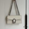 Gucci Dionysus Diamond Buckle Bag - Upgraded Version Model 499623 White Leather