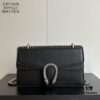 Gucci Dionysus Tiger Head Diamond Buckle Bag - Upgraded Version 499623 Black Leather