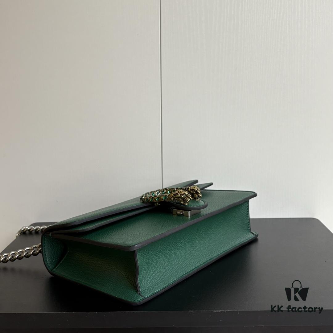 Gucci Dionysus Green Leather Bag Model 499623 Real Photo