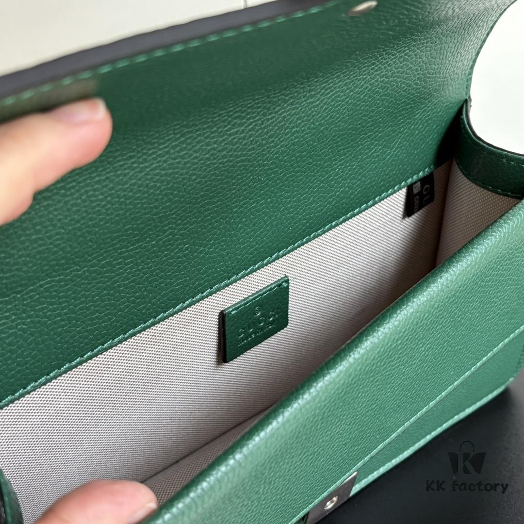Gucci Dionysus Green Leather Bag Model 499623 Real Photo