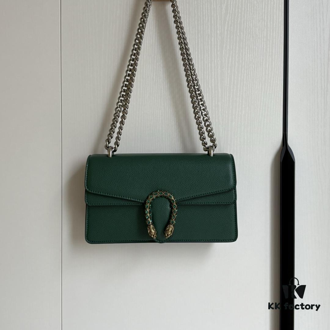 Gucci Dionysus Green Leather Bag Model 499623 Real Photo