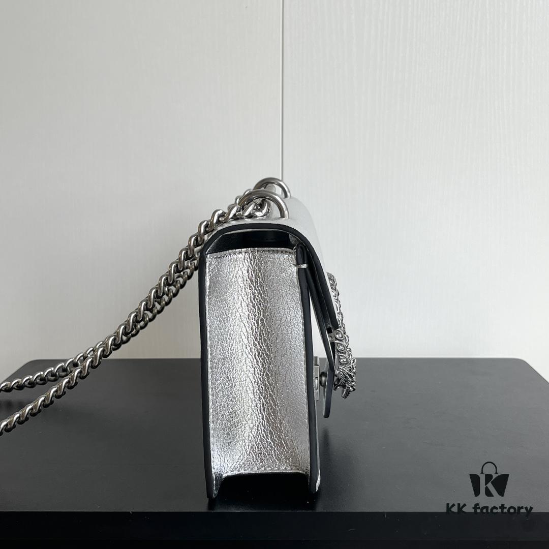 Gucci Dionysus Diamond Buckle Bag Silver 499623