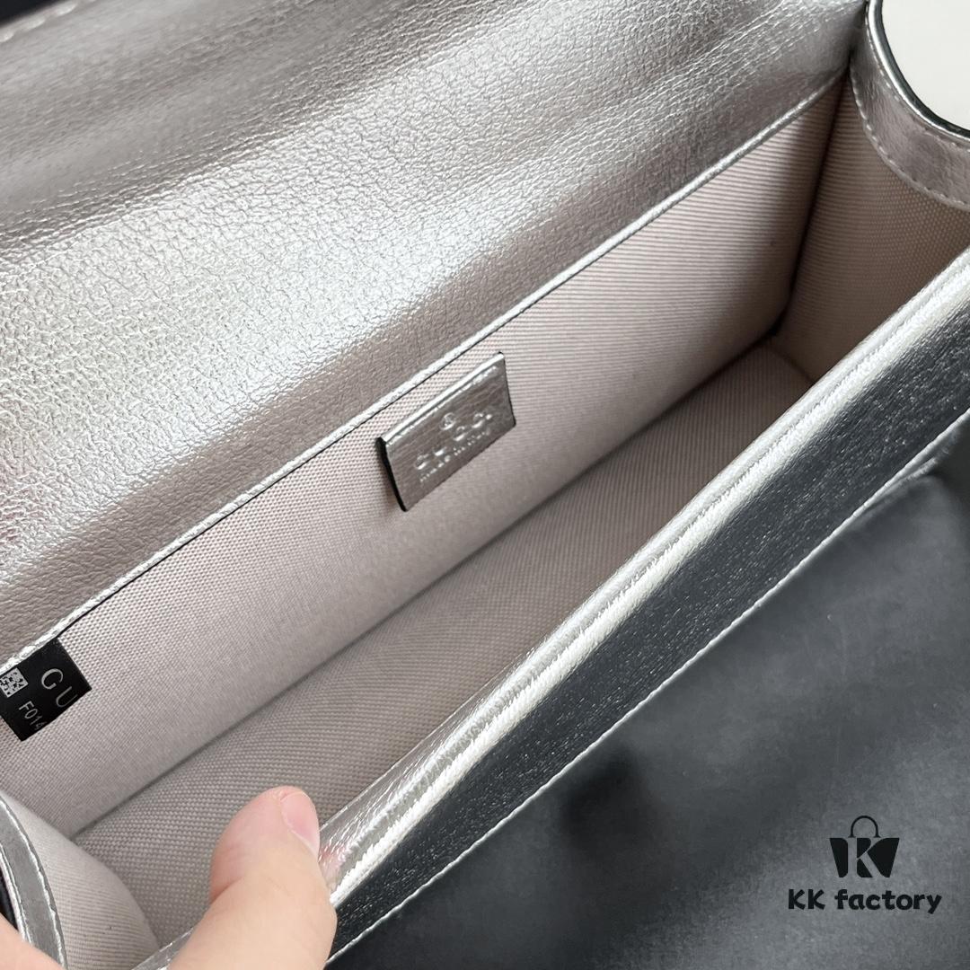 Gucci Dionysus Diamond Buckle Bag Silver 499623