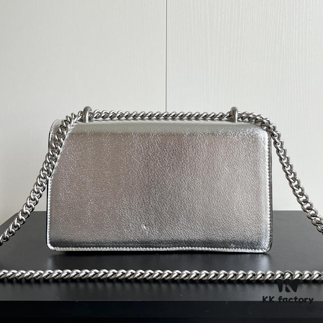 Gucci Dionysus Diamond Buckle Bag Silver 499623