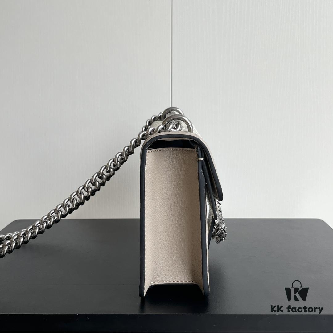 Gucci Dionysus Diamond Buckle Bag - Oatmeal Model 499623, Size 25x14x8cm