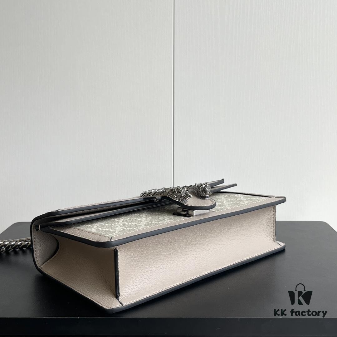 Gucci Dionysus Diamond Buckle Bag - Oatmeal Model 499623, Size 25x14x8cm