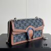 Upgraded Version Genuine GUCCI Dionysus Blue Denim Bag with Tiger Head Diamond Clasp