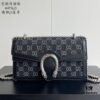 Upgraded Genuine Gucci Dionysus Horsehead Diamond Buckle Bag - Black Denim Model 499623