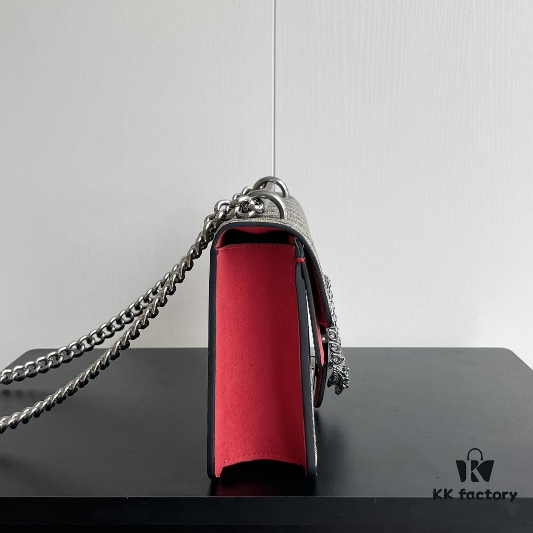 Gucci Dionysus Diamond Buckle Bag - Upgraded Version in Red