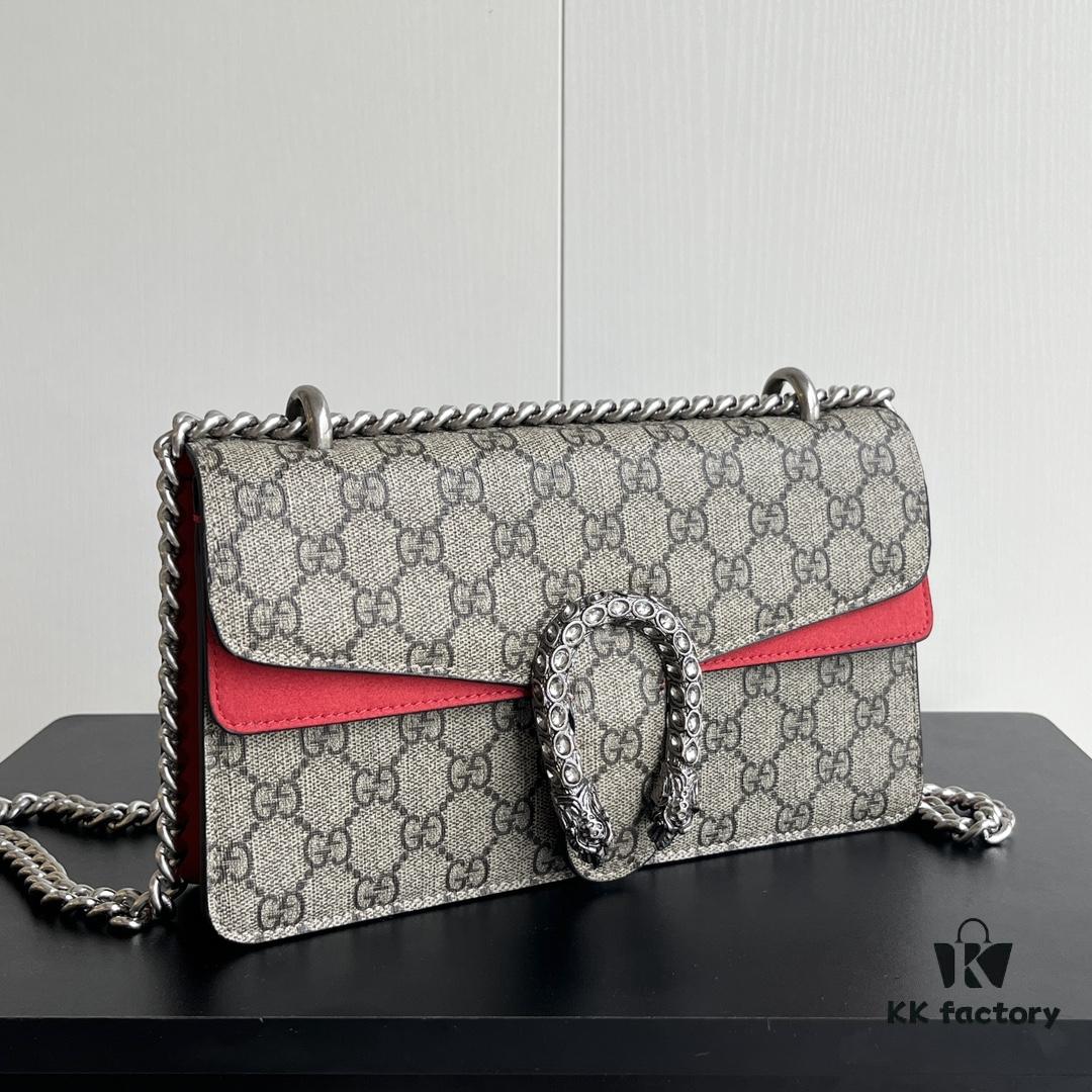 Gucci Dionysus Diamond Buckle Bag - Upgraded Version in Red