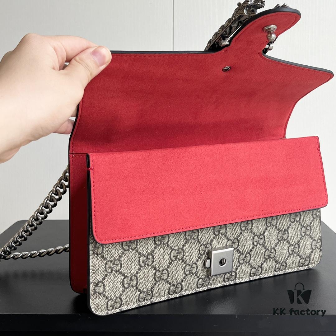 Gucci Dionysus Diamond Buckle Bag - Upgraded Version in Red
