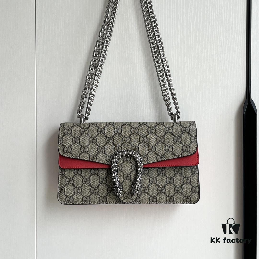 Gucci Dionysus Diamond Buckle Bag - Upgraded Version in Red