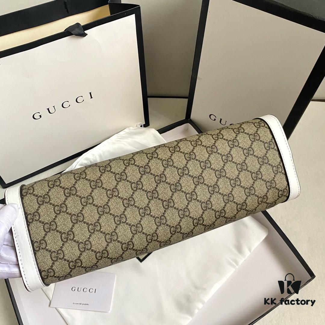 Upgraded Version Real Shot #479197 Large Size Gucci Padlock Series Lock Clasp Double Shoulder Strap Backpack 35x23x14cm