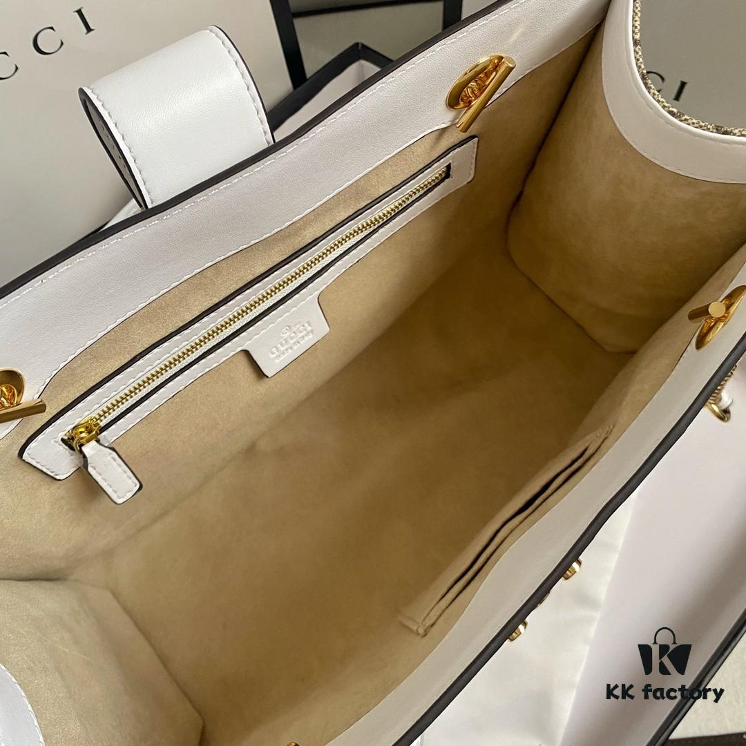 Upgraded Version Real Shot #479197 Large Size Gucci Padlock Series Lock Clasp Double Shoulder Strap Backpack 35x23x14cm