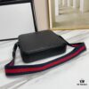 Crossbody Bag Model 7019-4# Black Full-Grain High-End Cowhide #Top-Quality Original Design Gucci GUCCI Cabinet Popular Style