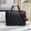 Briefcase Model 7019-1# Black Full-Grain High-End Cowhide Leather - Top-Quality Original GUCCI Counter Style, Elegant and Fashionable