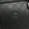 Briefcase Model 7019-1# Black Full-Grain High-End Cowhide Leather - Top-Quality Original GUCCI Counter Style, Elegant and Fashionable