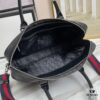 Briefcase Model 7019-1# Black Full-Grain High-End Cowhide Leather - Top-Quality Original GUCCI Counter Style, Elegant and Fashionable