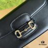 Gucci Horsebit 1955 Baguette Bag Real Shot Style No. 735178 Black Leather