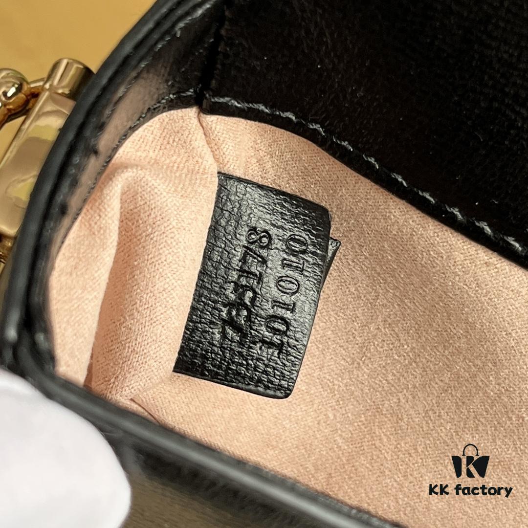 Gucci Horsebit 1955 Baguette Bag Real Shot Style No. 735178 Black Leather