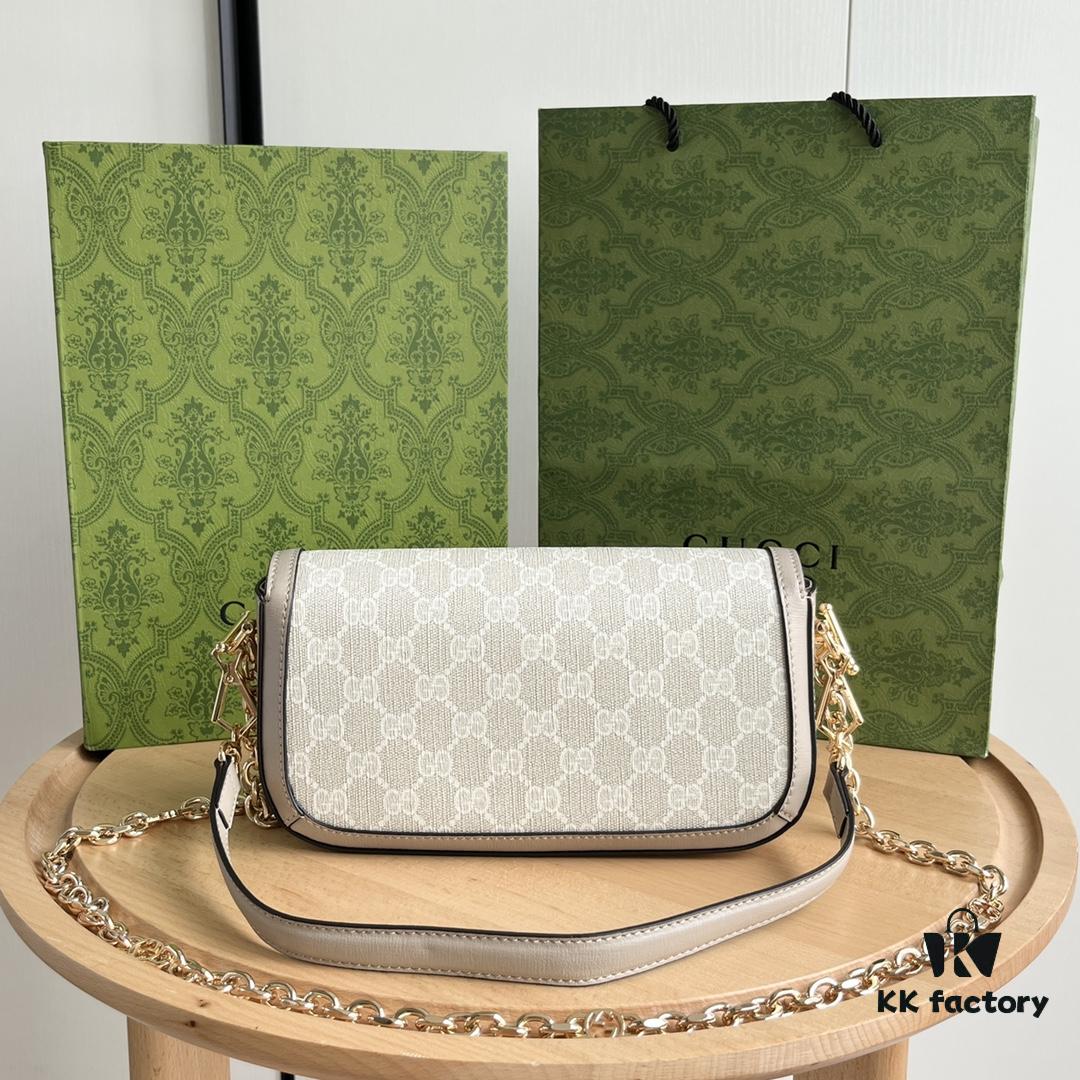 Gucci Horsebit 1955 Baguette Bag Real Photos #735178 Oatmeal