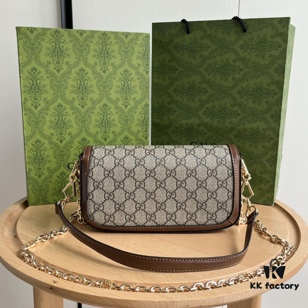 Gucci Horsebit 1955 Baguette Bag in Caramel - Model No. 735178