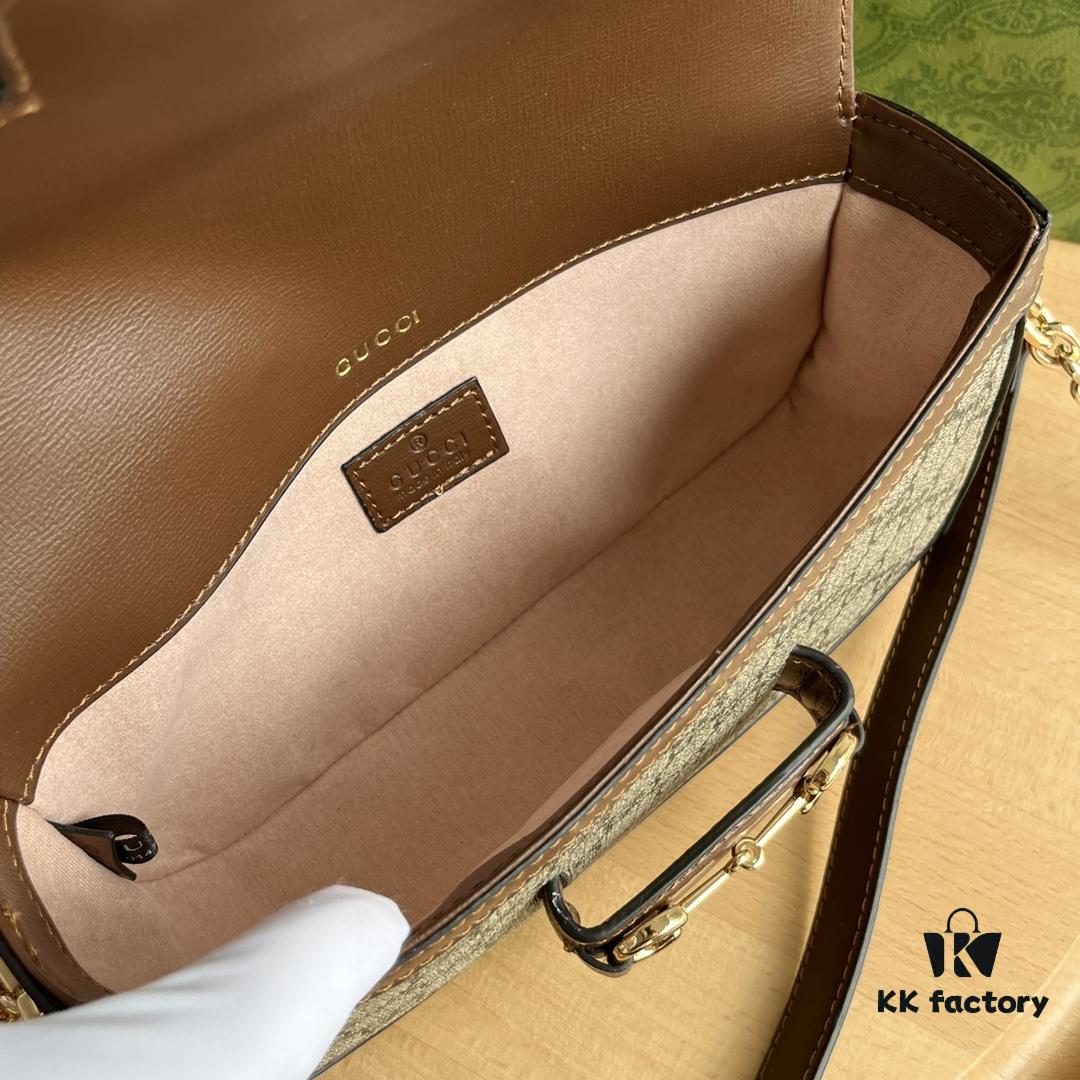 Gucci Horsebit 1955 Baguette Bag in Caramel - Model No. 735178