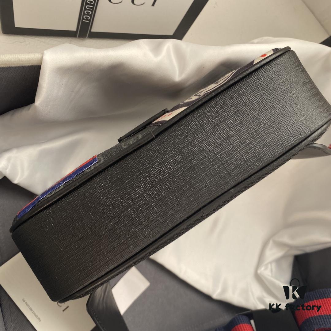 GUCCI Men's Waist Bag Real Shot High-Quality Replica Premium PVC with Full-Grain Leather YKK Zipper