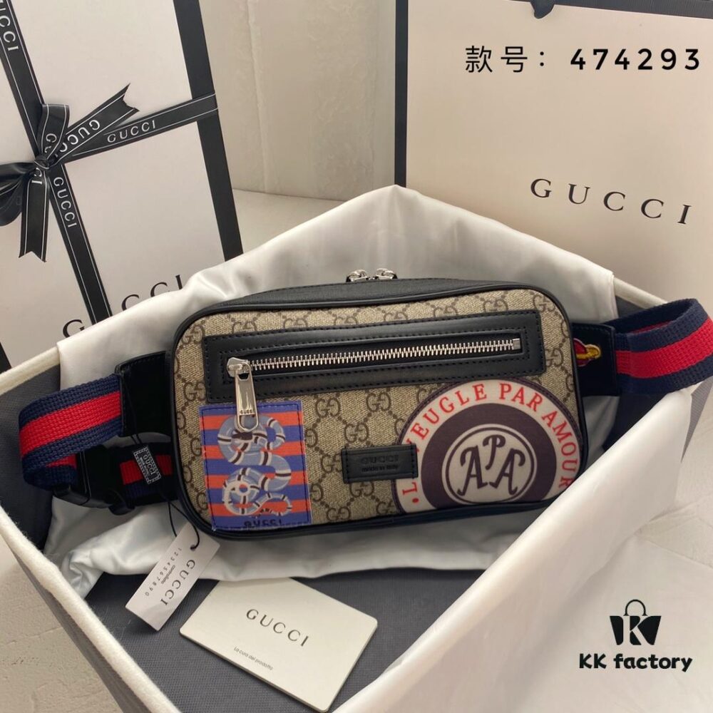 GUCCI Men's Waist Bag 474293 - Real Shot