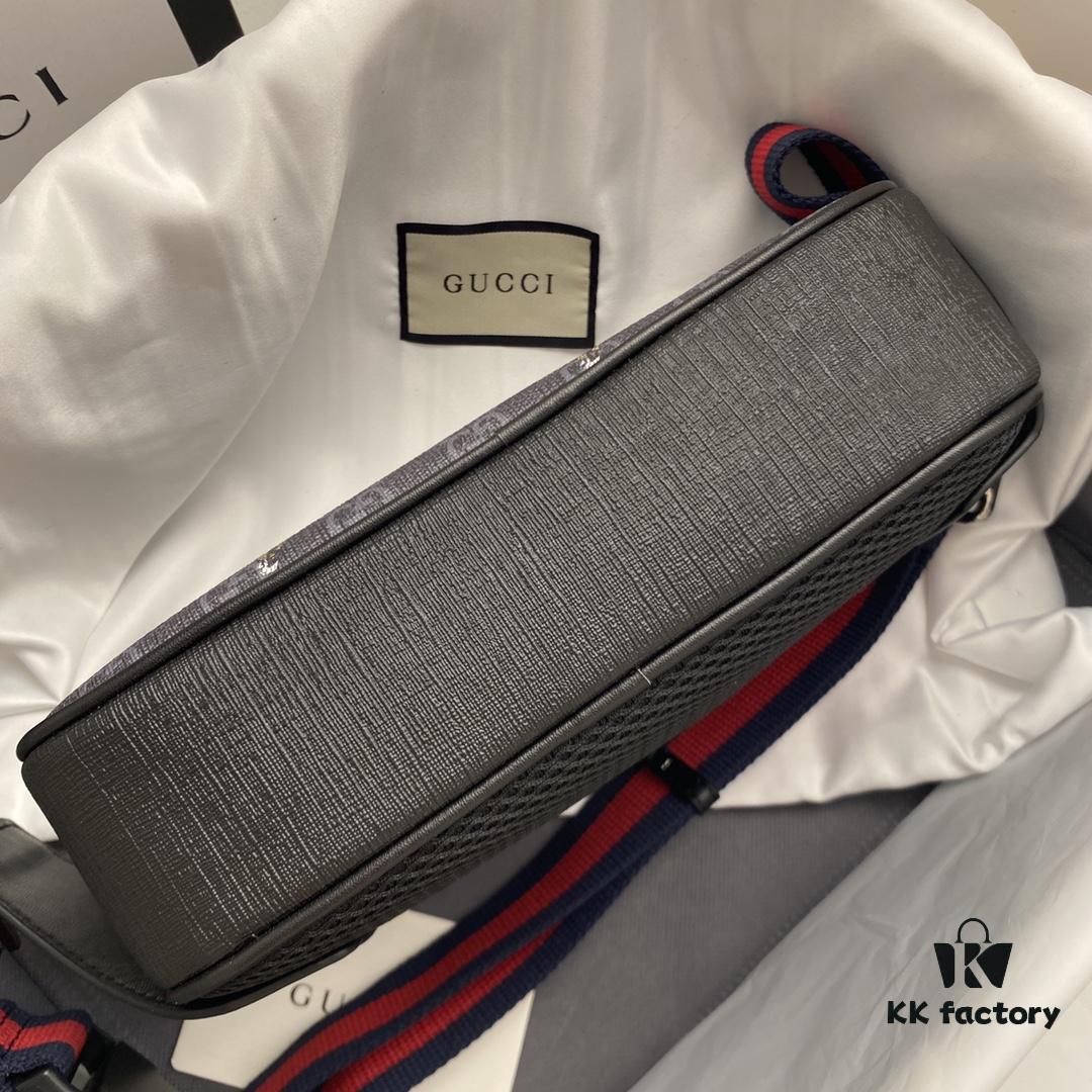GUCCI Men's Waist Bag Real Shot 💪 High-Quality Replica with Imported PVC Material and Full-Grain Leather, YKK Smooth Zipper, Perfect Craftsmanship