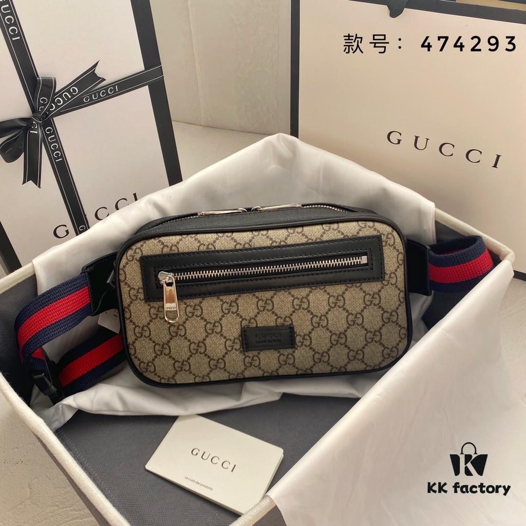GUCCI Men's Waist Bag Real Shot #474293 24*14*5.5