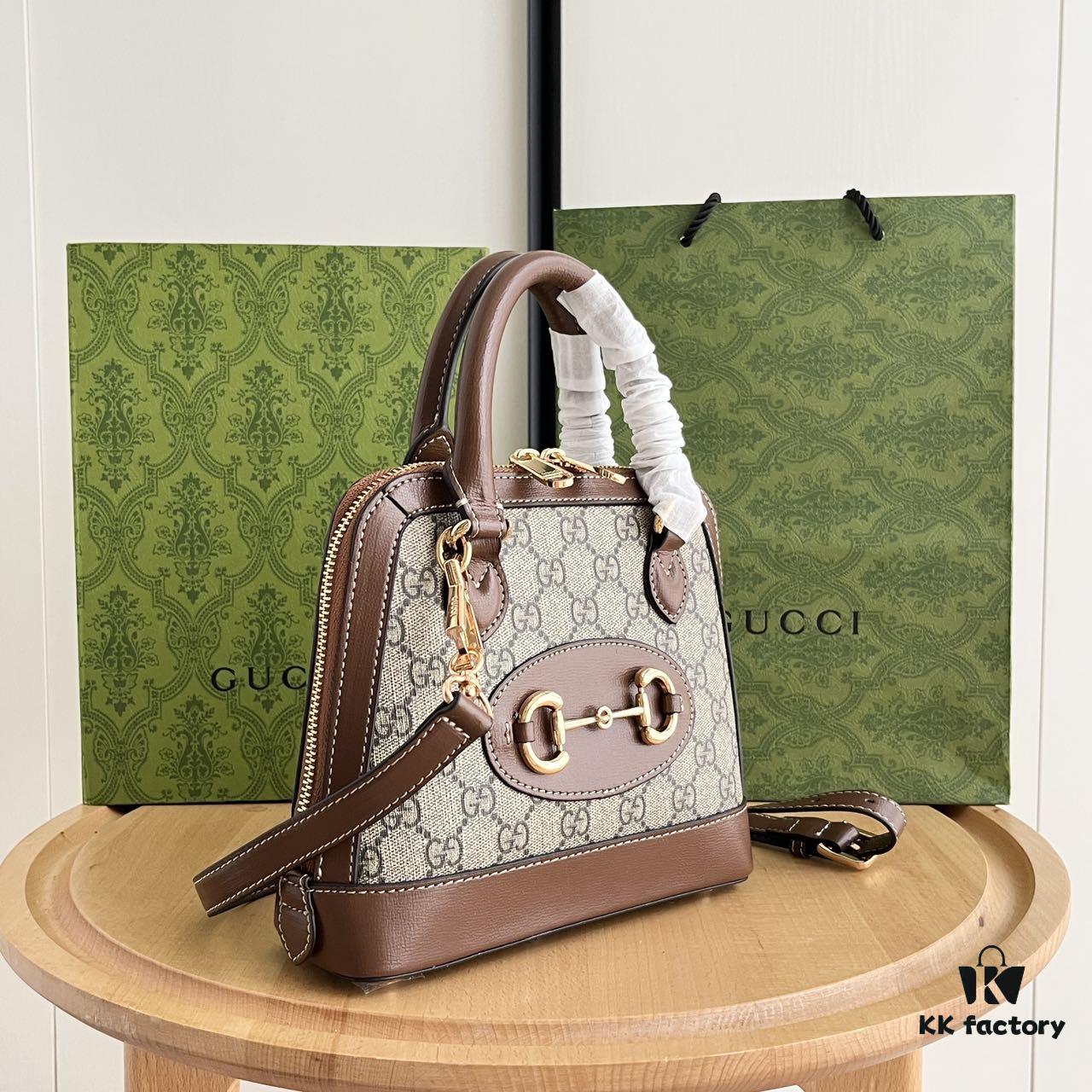 Gucci 💝💝 Horsebit 1955 Mini Shell Bag, Upgraded Version #