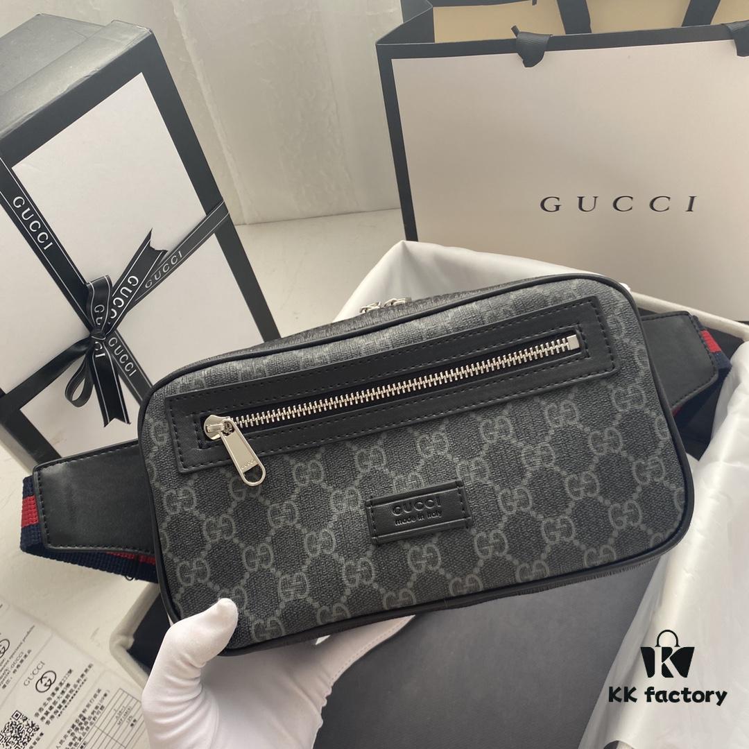 GUCCI Men's Waist Bag 474293 Real Photos Size: 24*14*5.5
