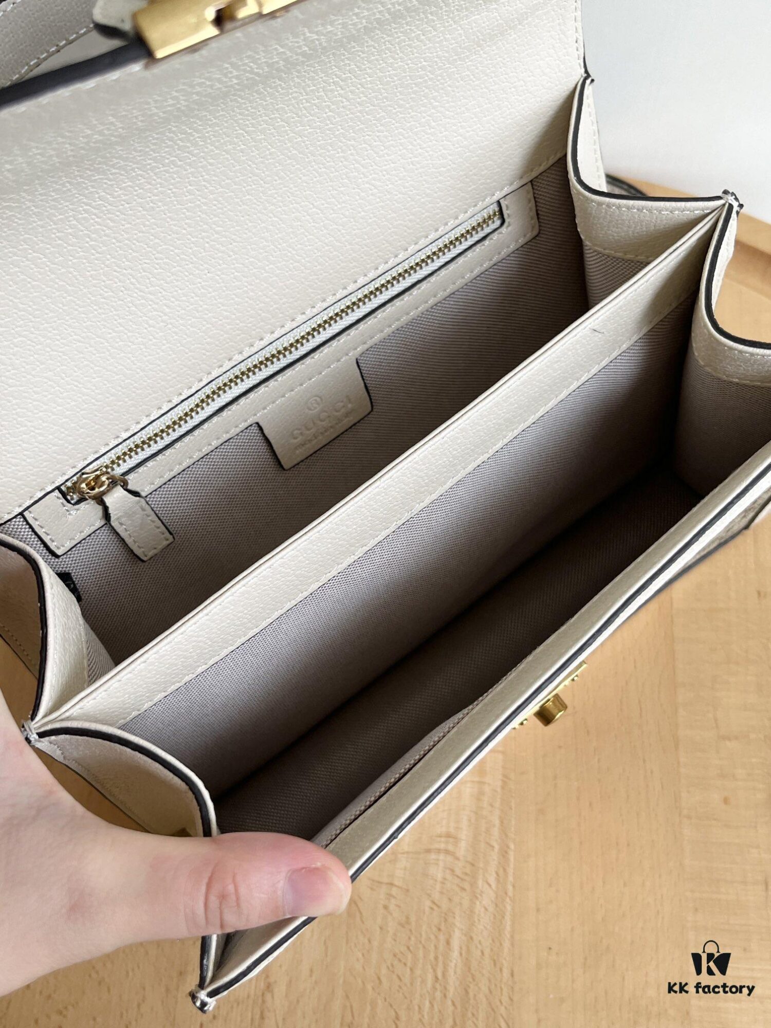 Gucci Ophidia Epilogue Collection Tote Bag with Removable Strap, Square Vintage Style, GG Canvas, Striped Webbing