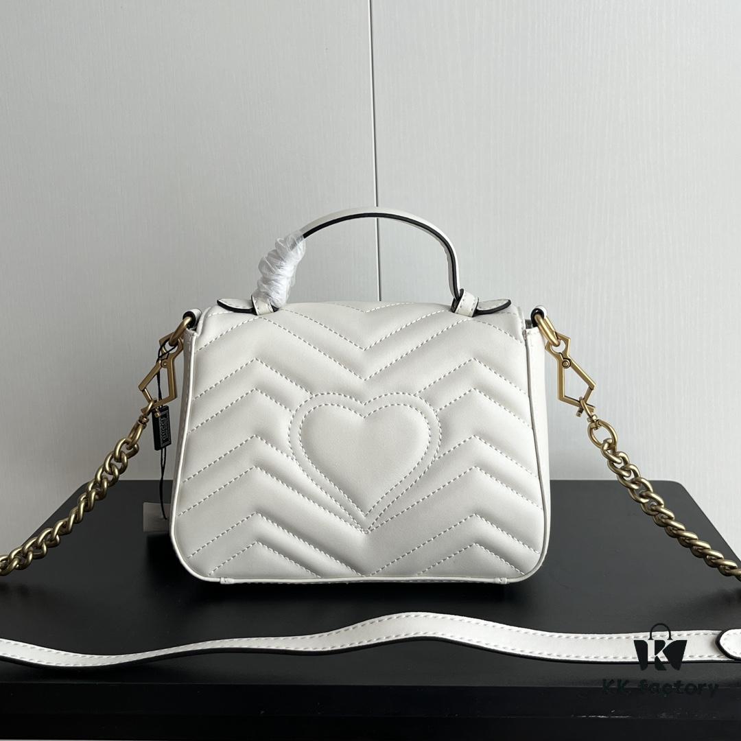 Authentic Shot # GG Marmont Mini Messenger Bag 547260 Size: 21*15.5*8cm