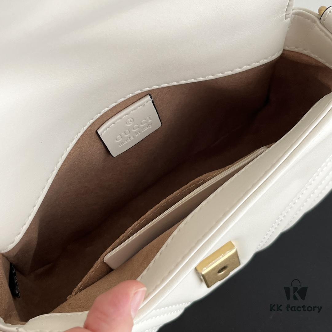 Authentic Shot # GG Marmont Mini Messenger Bag 547260 Size: 21*15.5*8cm